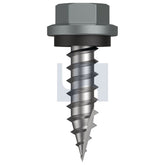 Hobsons - #14-10 x 25 Windspray (Smokey) -Cl4 As3566 Type 17 Hex Head + Washer | Fs615-Wn (Pack Of 500)